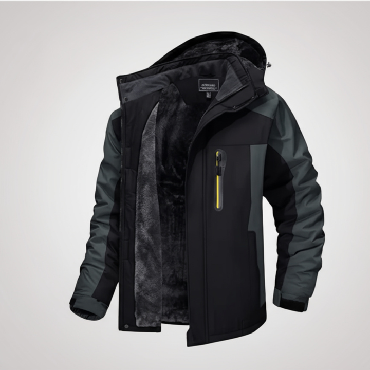 Men’s Winter Jacket | Hooded Design with Zip Closure