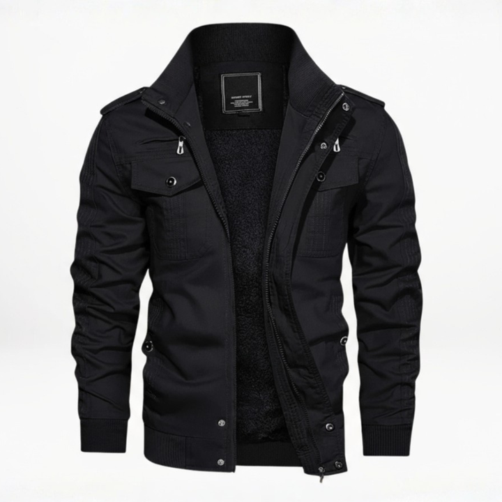 Men’s Winter Jacket | Zip Fastening and High Collar