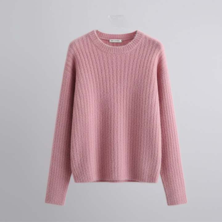 Women’s Sweater | Long Sleeve Ribbed Pattern