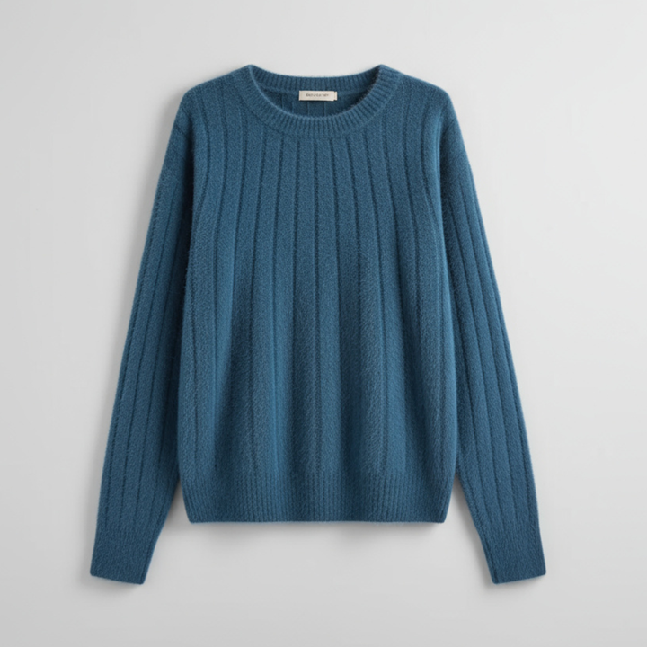 Women’s Sweater | Long Sleeve Ribbed Pattern
