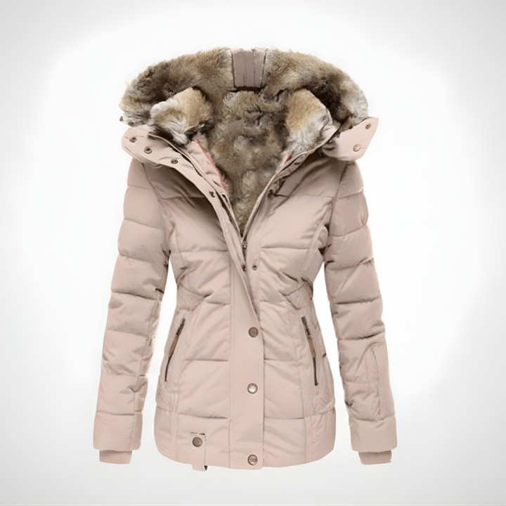 Women’s Winter Jacket | Short Quilted Design with Hood