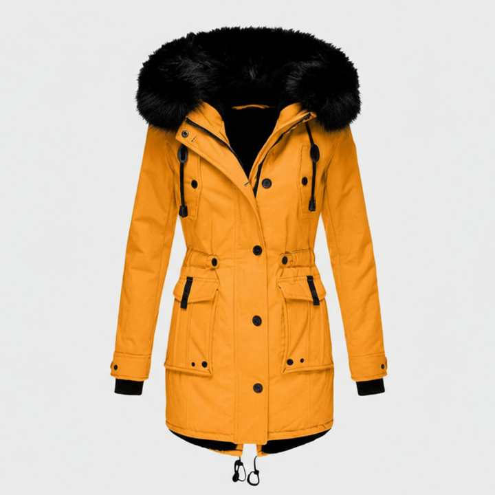 Women’s Winter Jacket | Hooded and Button Closure